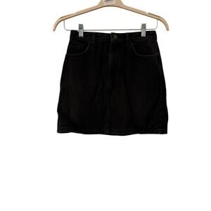 Miss Selfridge UK Black Denim Mini Skirt - never worn